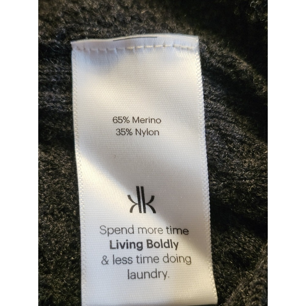 Title Nine Krimson & Klover Sweater Dress Womens Medium Dark Gray Merino Wool‎ - Picture 6 of 7